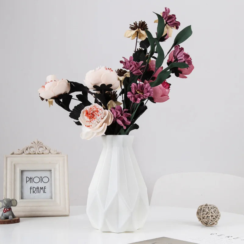 Modern Plastic Flower Vase Nordic Home Decoration