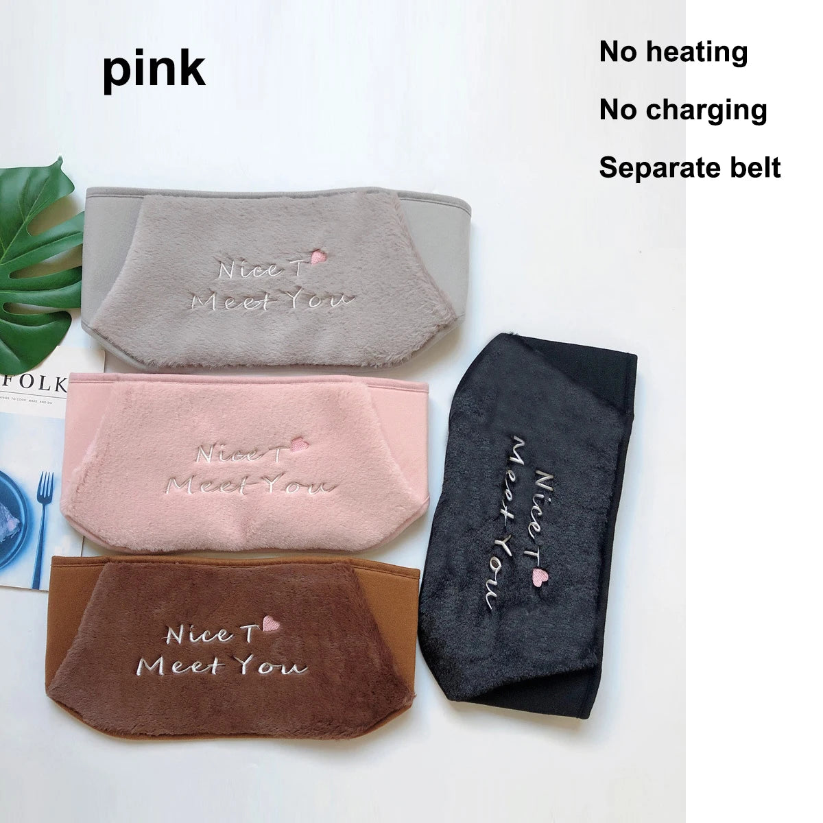 Heat Lumbar Heated Pad Back Support USB Electric Heating Belt Waist Brace Protector Band Warmer Belly Thermal Health