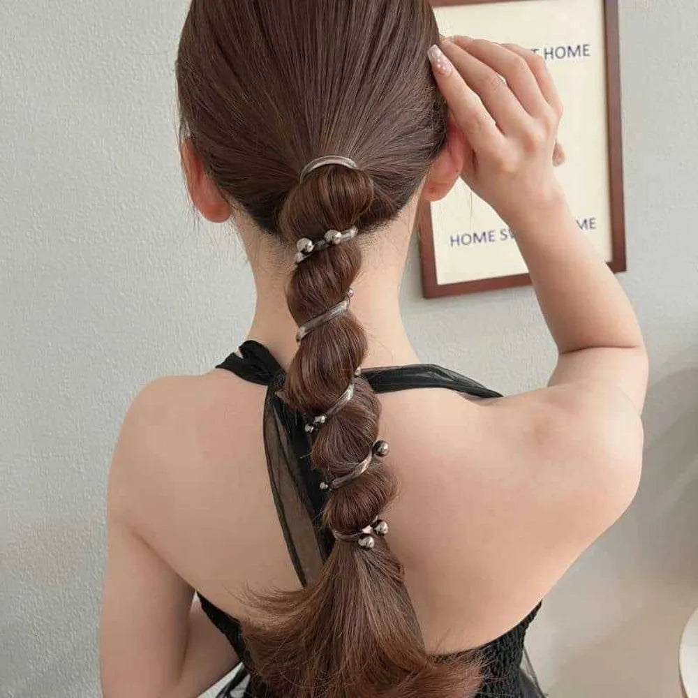 Dreamy Spiral Hair Ties – No Crease, No Breakage, Just Comfort!