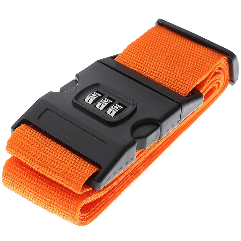 2M Rainbow Password Lock Packing Luggage Bag With Luggage Strap 3 Digits Password Lock Buckle Strap Baggage Belts