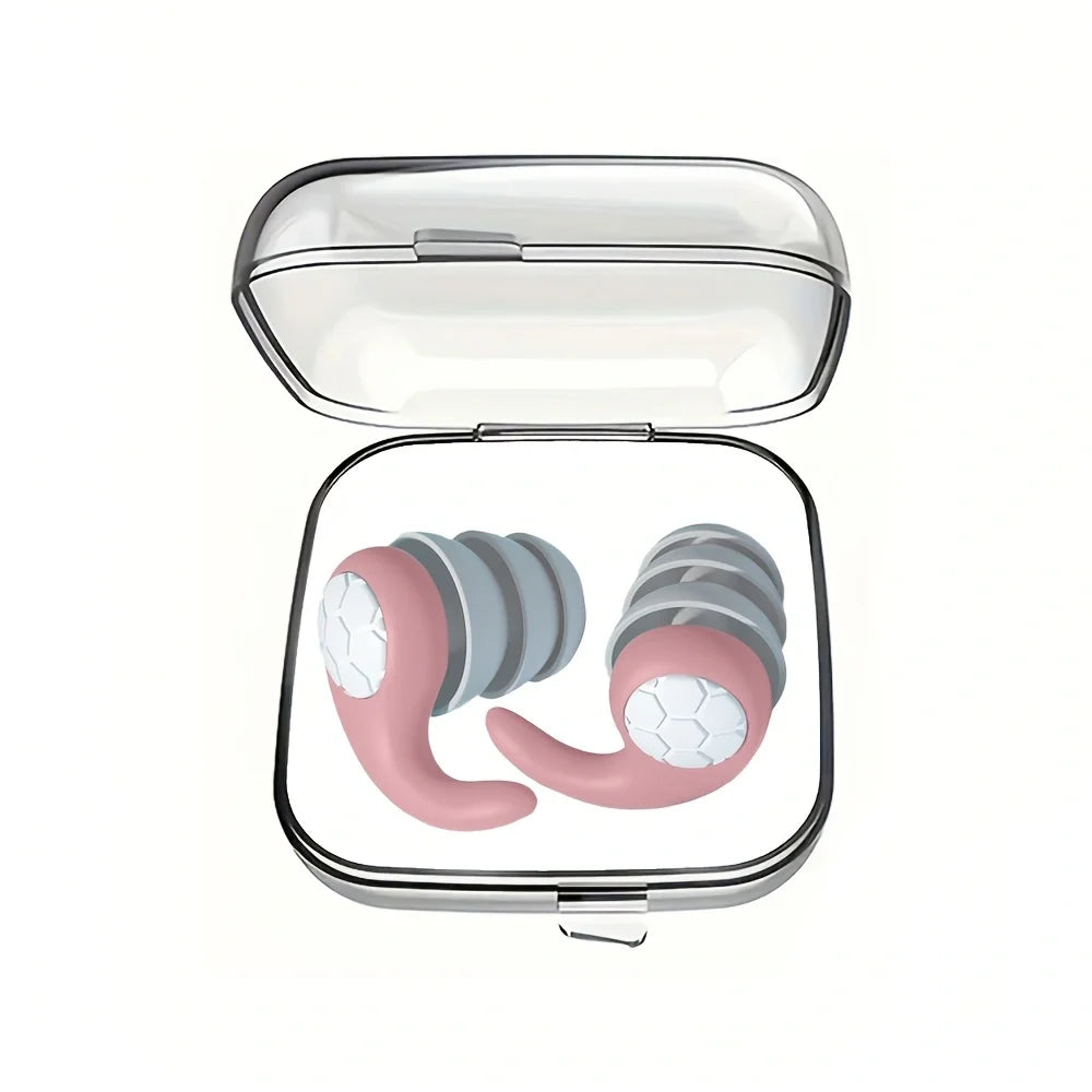 Soft Silicone Earplugs with Noise Cancellation