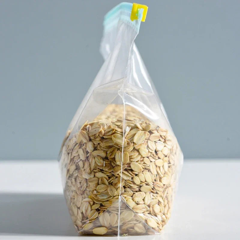 Reusable Storage Bags, Zipper Lock Bags, Food Grade Transparent Storage Bags
