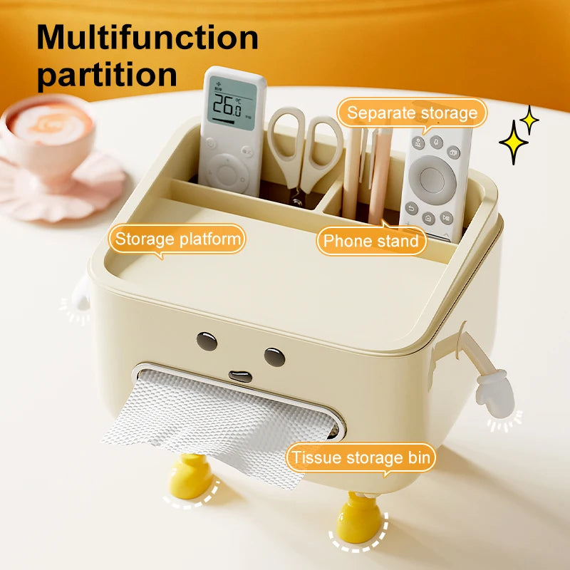 UFORU back to school Paper towel box Household living room bedroom bedside  multi-function Student Dorm Desktop organizer box