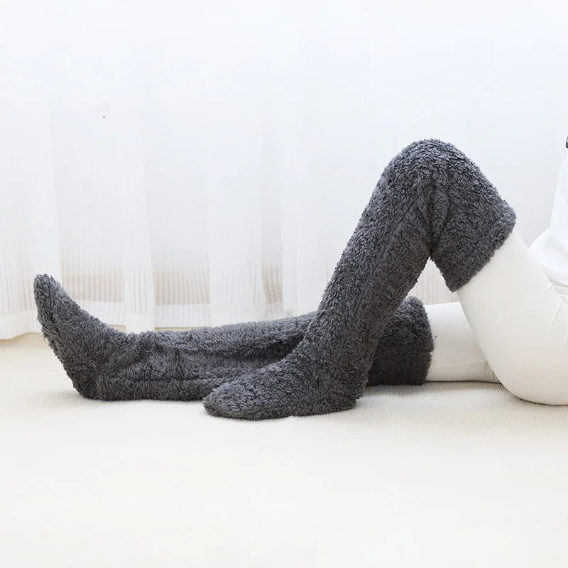 Ultra-Soft Fuzzy Long Winter Socks – Keep Your Feet Warm & Cozy All Season