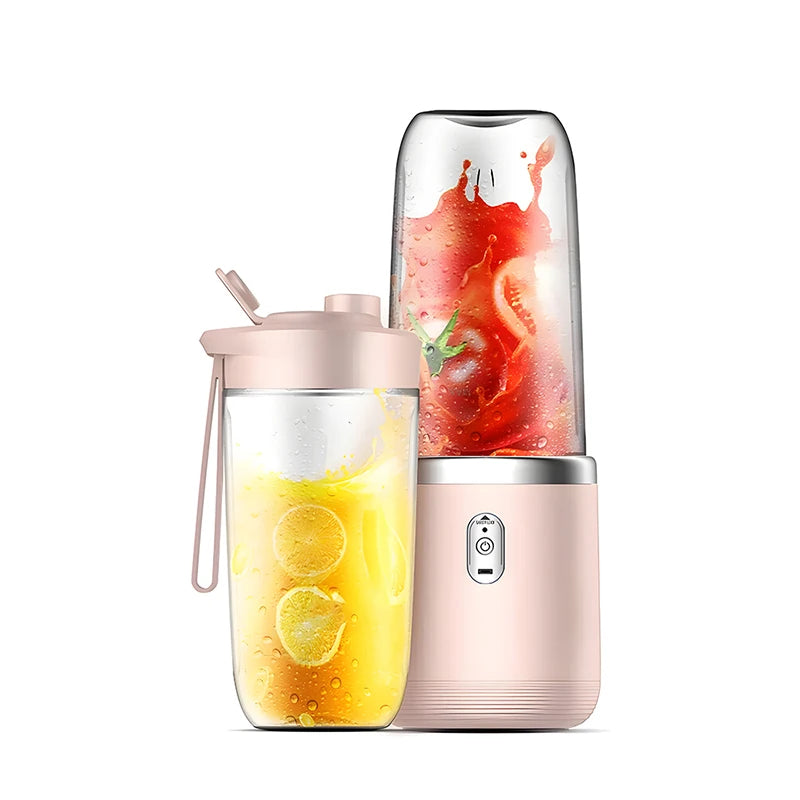 Portable Blender Bottle Electric 6 Blades Multifunction Juice Blender Fresh Juice Smoothie Blender Ice CrushCup Food Processor