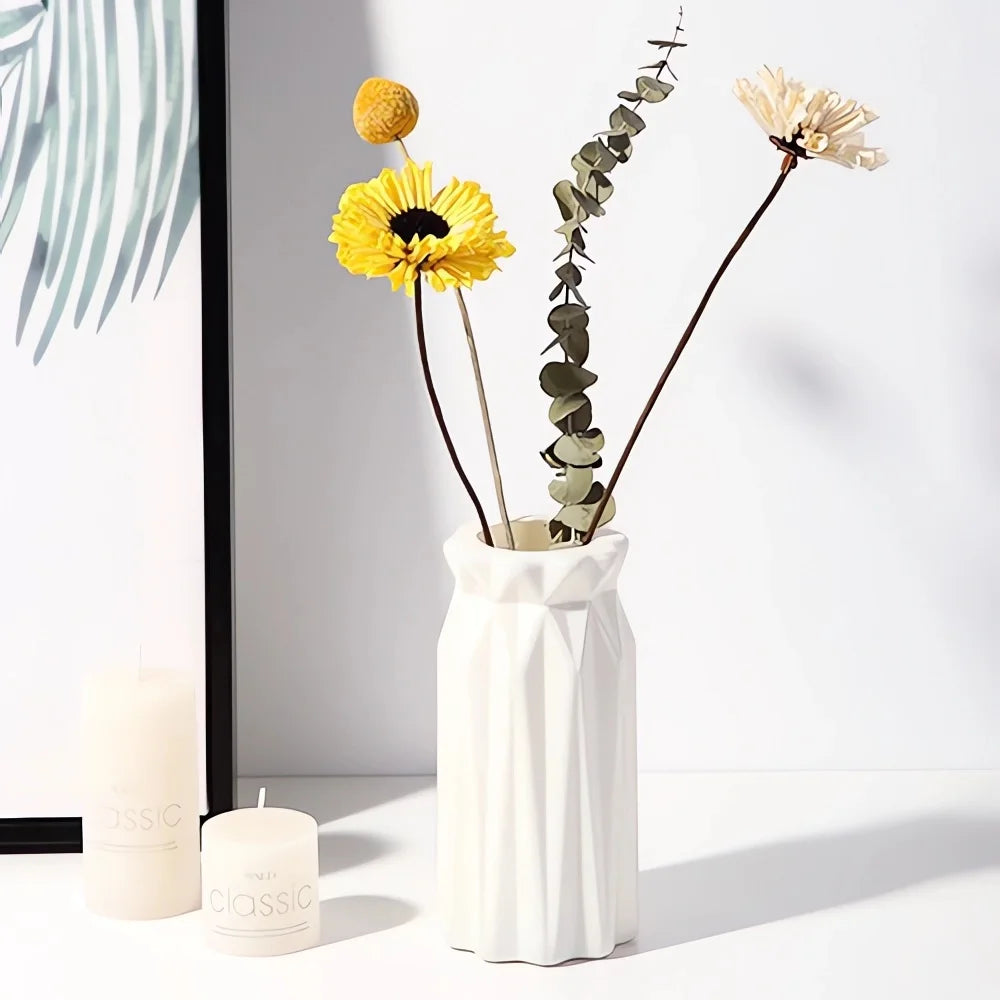 Modern Plastic Flower Vase Nordic Home Decoration