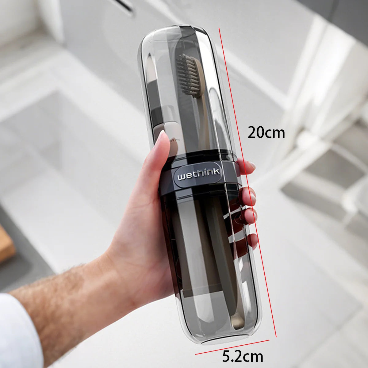 Portable Toothpaste Toothbrush Holder