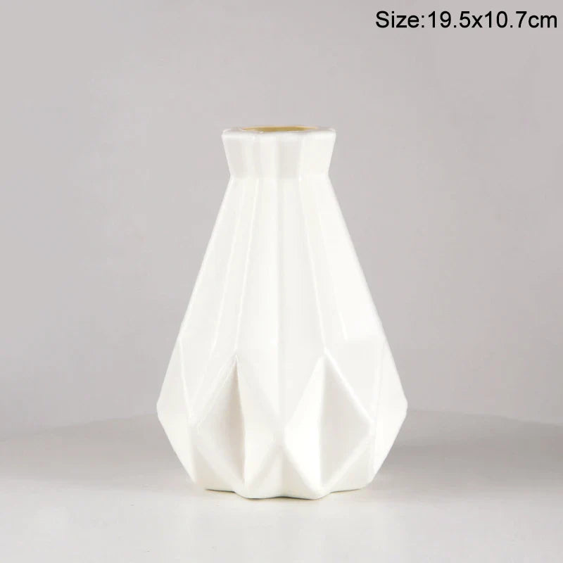 Modern Plastic Flower Vase Nordic Home Decoration