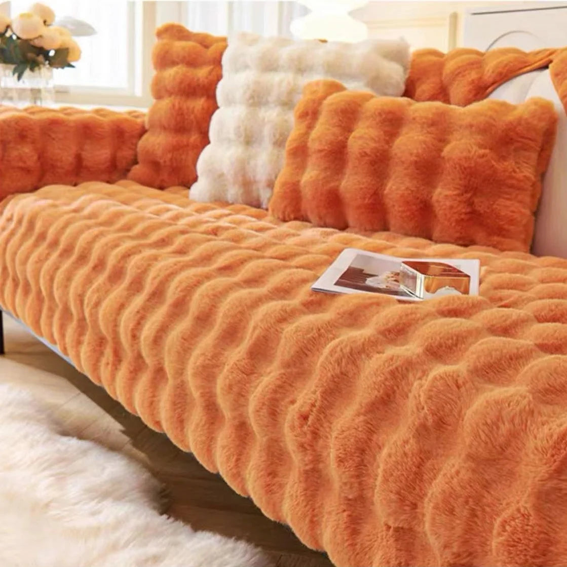Velvet Couch Cover – Soft, Stylish, and Cat & Dog Proof Couch Throw Cover