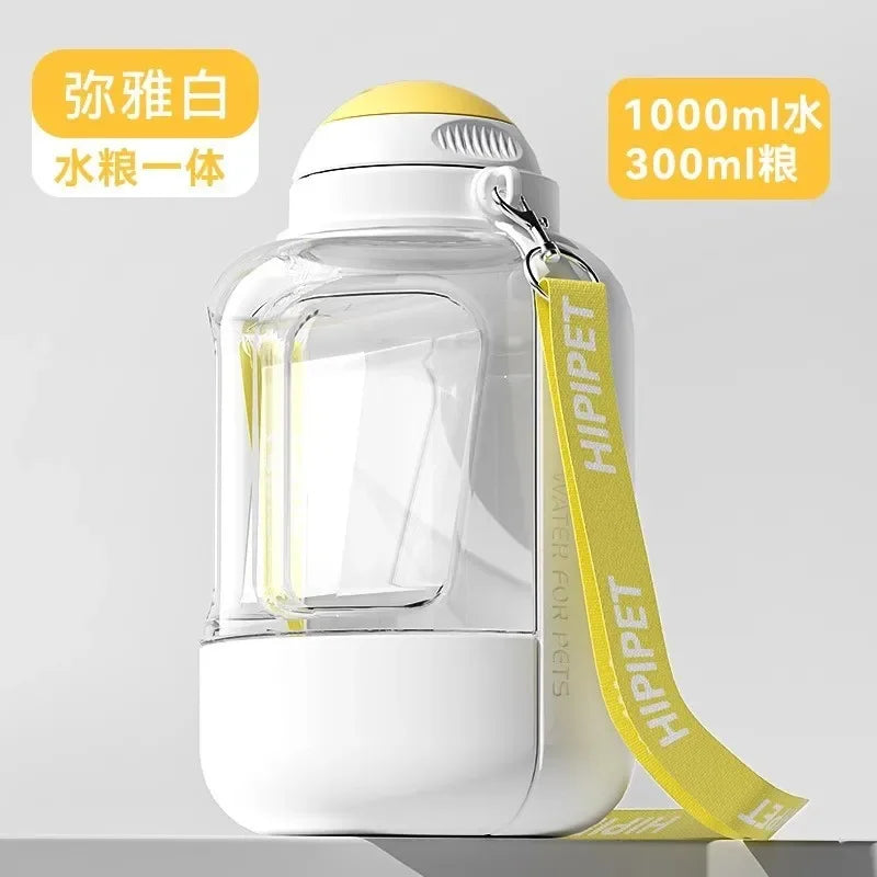PawHydrate: Portable Pet Water & Food Bottle