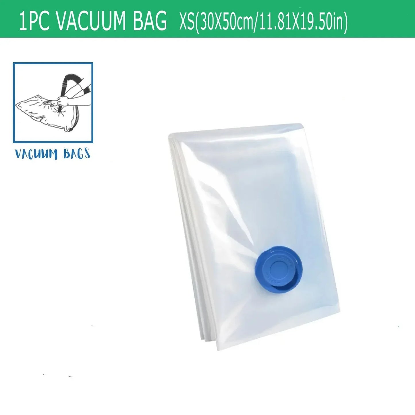 Vacuum Storage Bags, Space Saver Bags Compression for Comforters and Blankets, Sealer Clothes Travel Packing Organizer