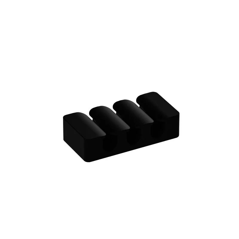Cable Clip Cord Organizer Black Cable Management Cord Clip Silicone Self-Adhesive Charger Cord Clip for Bedside Table Compartmen