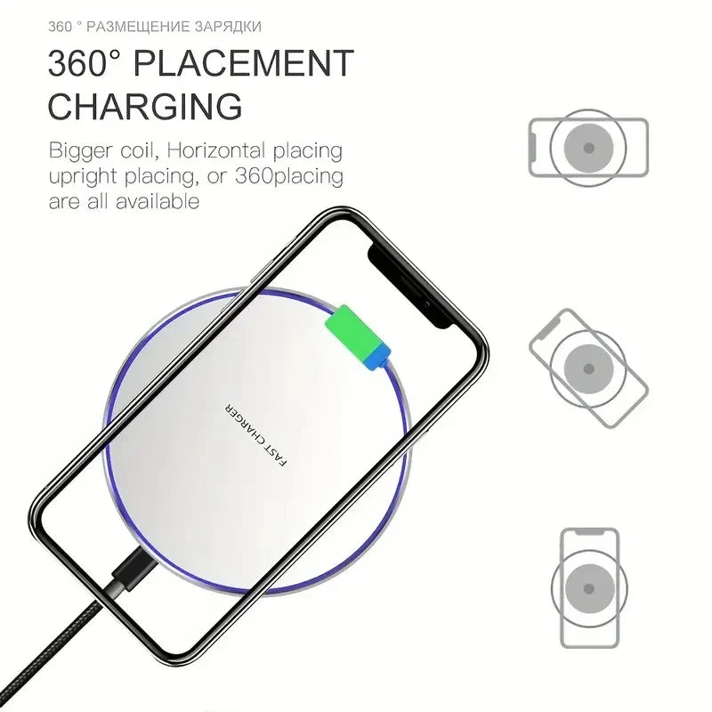 30W Wireless Charger for iPhone 15 14 & Samsung S23