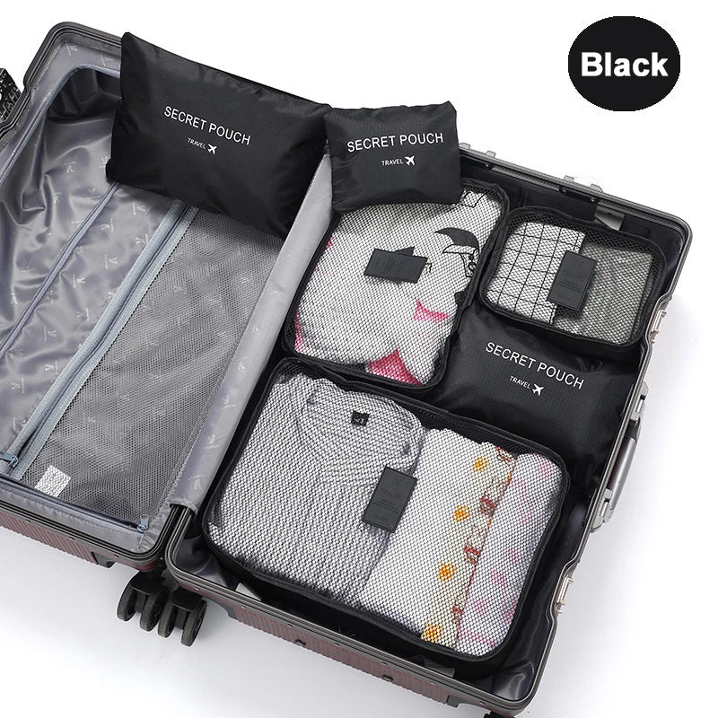 6PCS TRAVEL LUGGAGE ORGANIZER SET