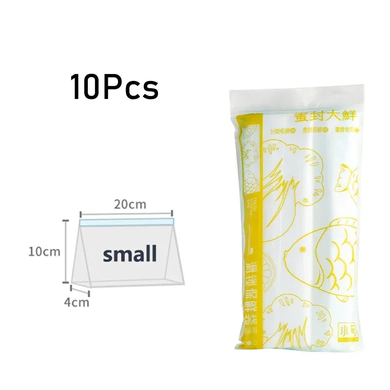 Reusable Storage Bags, Zipper Lock Bags, Food Grade Transparent Storage Bags