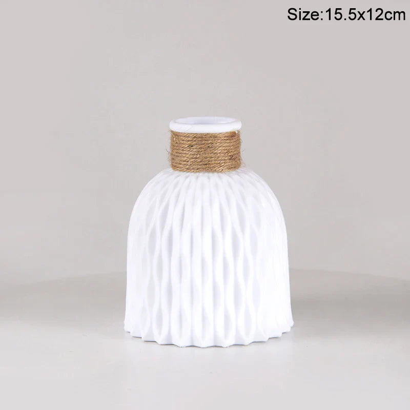 Modern Plastic Flower Vase Nordic Home Decoration