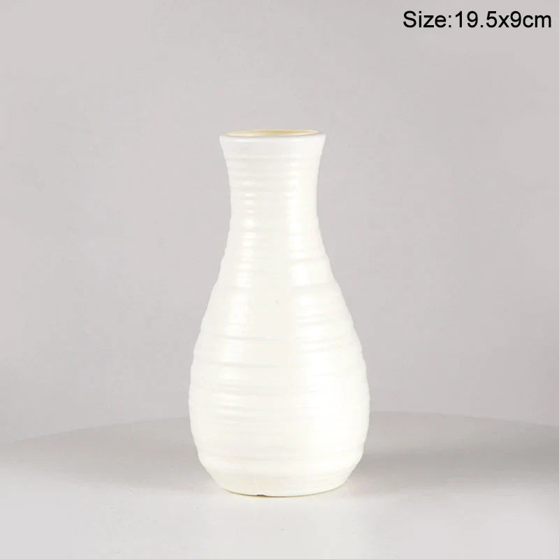 Modern Plastic Flower Vase Nordic Home Decoration