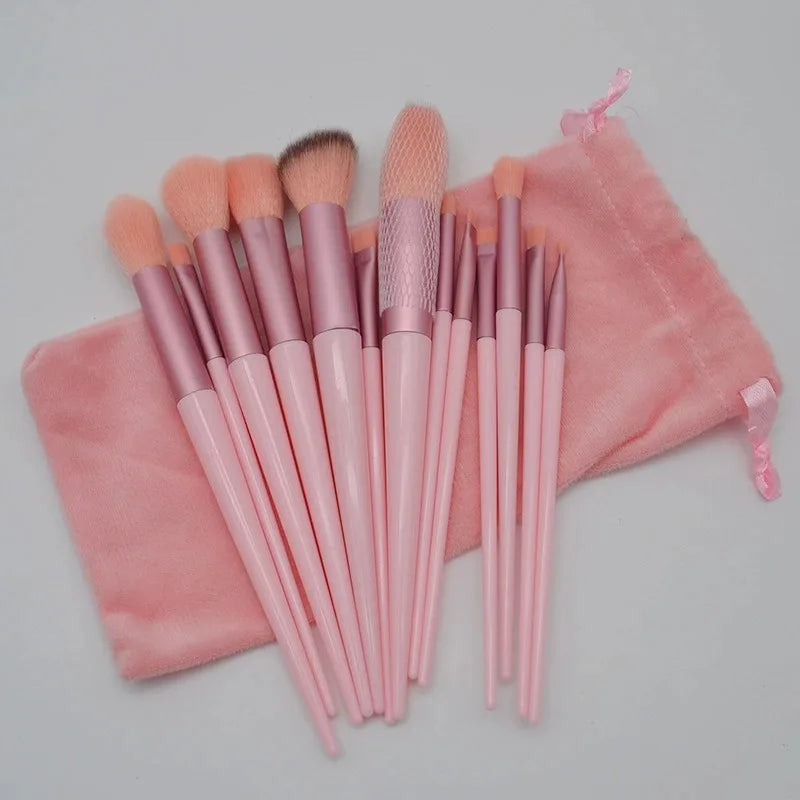 13Pcs Makeup Brush Set Make Up Concealer Brush Blush Powder Brush Eye Shadow Highlighter Foundation Brush Cosmetic Beauty Tools