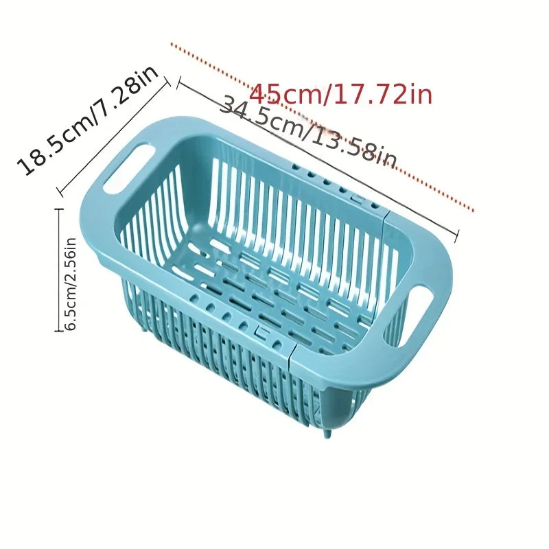 Foldable Kitchen Dish Drying Rack Stainless Steel Bowl Fruit Vegetable Dish Holder Sink Roller Organizer Basket Racks Tool