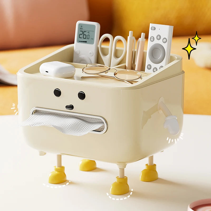 UFORU back to school Paper towel box Household living room bedroom bedside  multi-function Student Dorm Desktop organizer box
