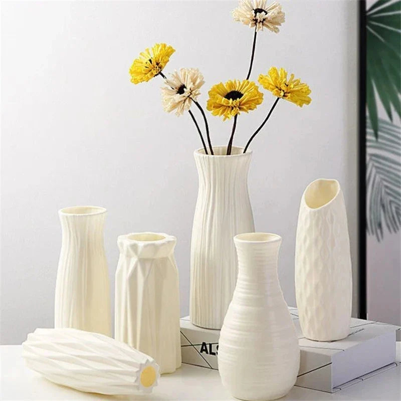 Modern Plastic Flower Vase Nordic Home Decoration