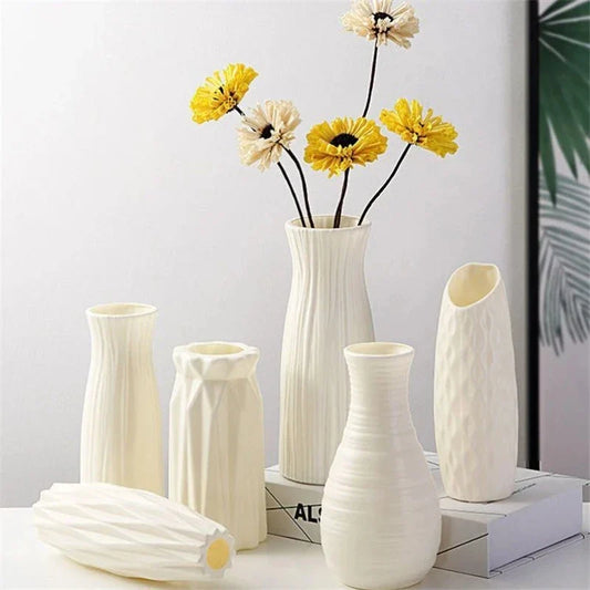 Modern Plastic Flower Vase Nordic Home Decoration