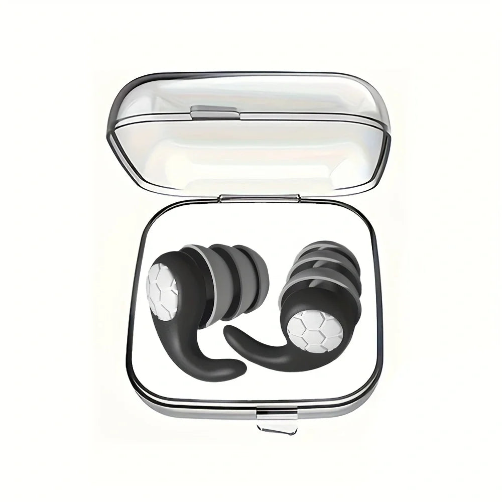 Soft Silicone Earplugs with Noise Cancellation