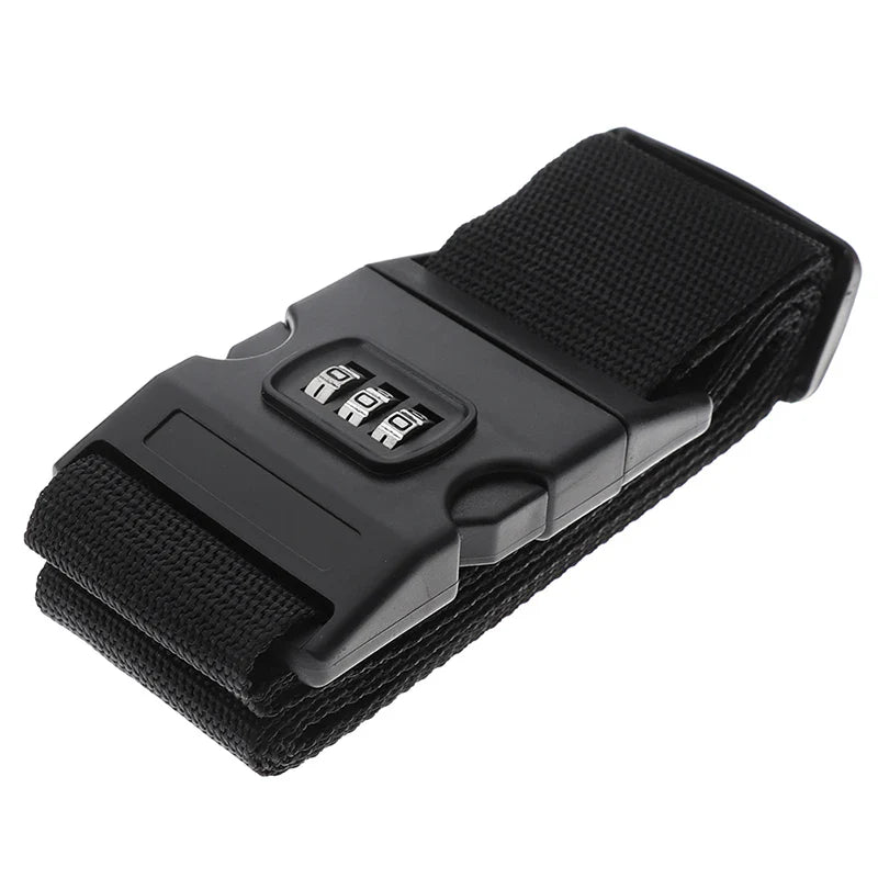 2M Rainbow Password Lock Packing Luggage Bag With Luggage Strap 3 Digits Password Lock Buckle Strap Baggage Belts