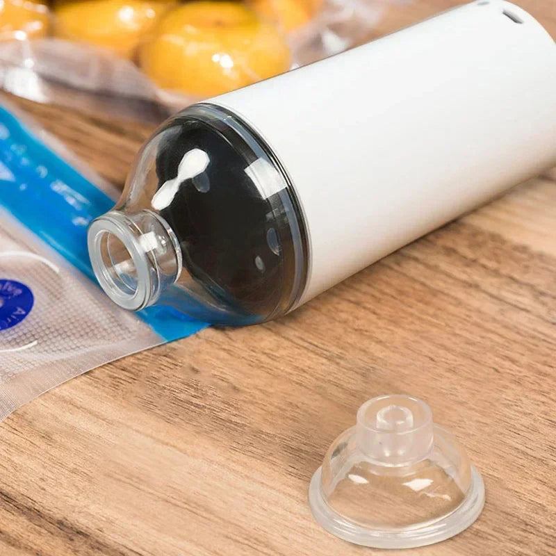 Reusable Vacuum Food Storage Zipper Bags Set Electric Handheld Vacuum Sealer USB