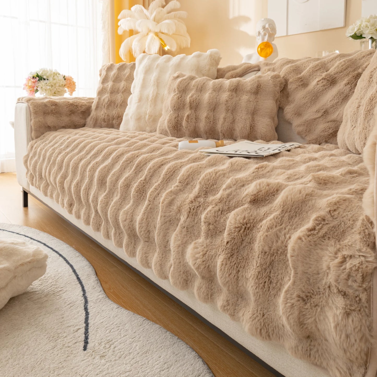 Velvet Couch Cover – Soft, Stylish, and Cat & Dog Proof Couch Throw Cover
