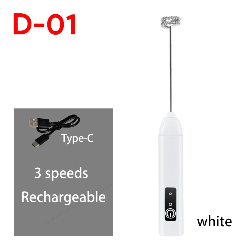 Rechargeable Milk Frother Handheld For Coffee