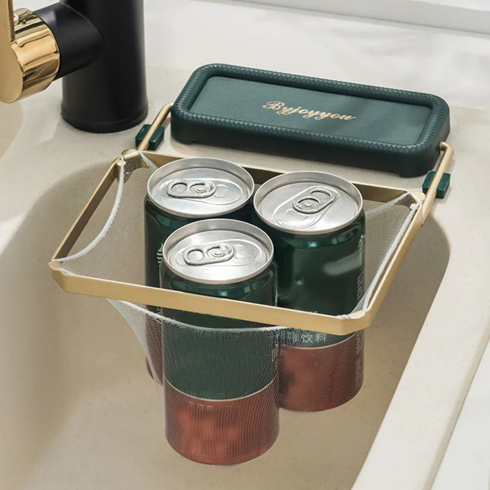 Foldable Sink Strainer Holder