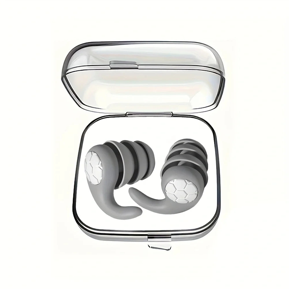 Soft Silicone Earplugs with Noise Cancellation