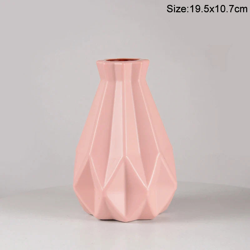 Modern Plastic Flower Vase Nordic Home Decoration