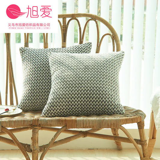 Herringbone Double-sided Plush Car and Sofa Cushion