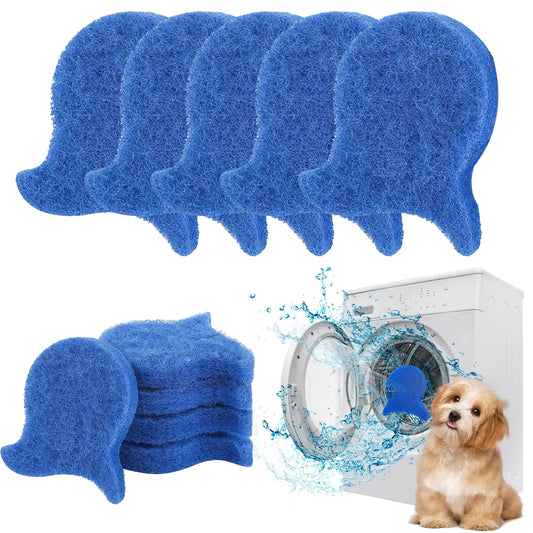 10 Pcs Pet Hair Remover for Laundry Dog Hair Removal Tool Lint Fur Catcher for Washing Machine Dryer Balls Sheets Pet Hair Catcher for Washer Reusable Hair Catcher for Dogs and Cats