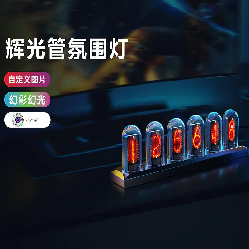 RGB Aluminum Alloy Clock with IPS Desktop Design