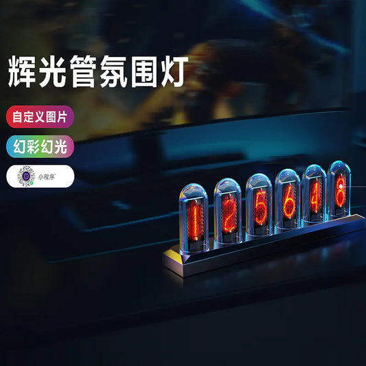 RGB Aluminum Alloy Clock with IPS Desktop Design