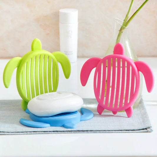 Creative Turtle Soap Dish in Candy Colors for Bathroom