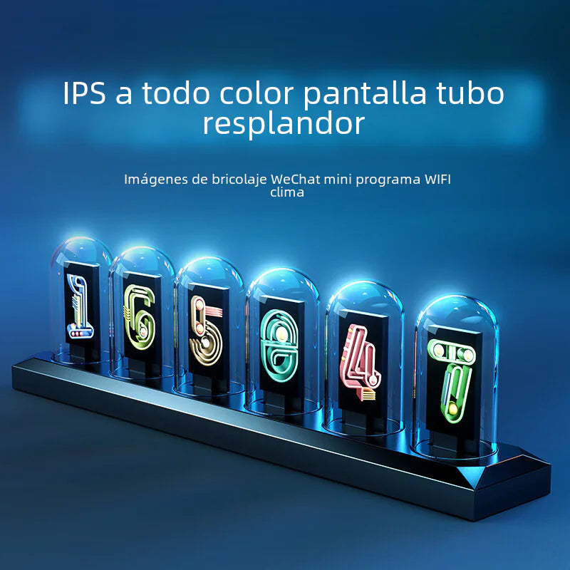 RGB Aluminum Alloy Clock with IPS Desktop Design