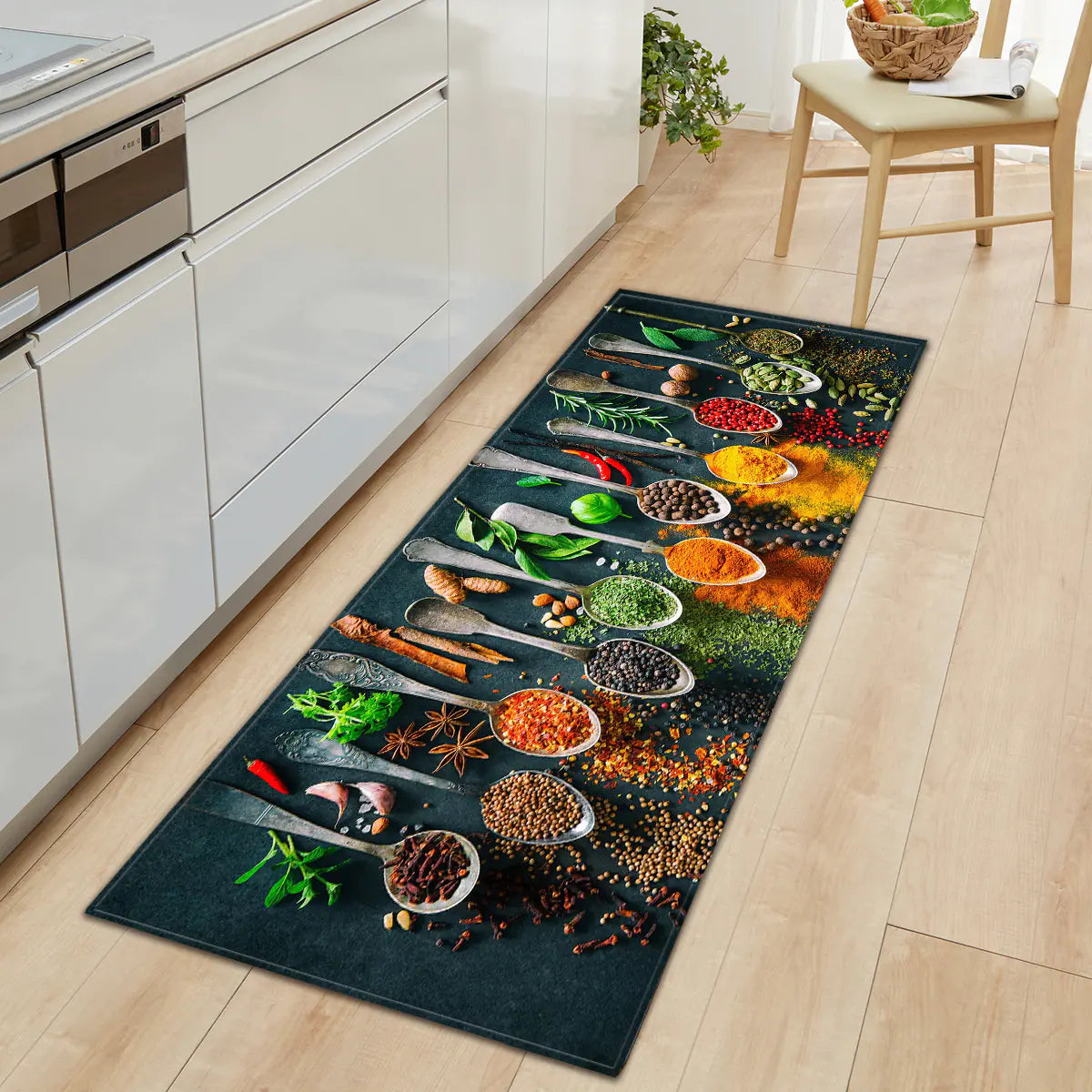 Kitchen Absorbent Non-Slip Rug for Home Use