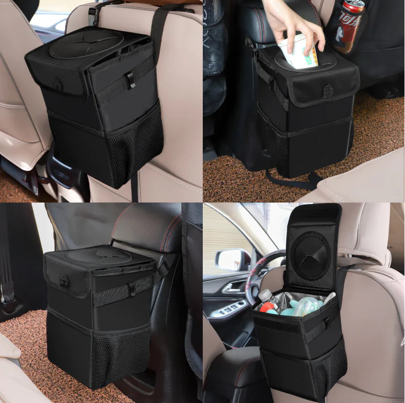 Car Trash Can, Foldable Waterproof Bin