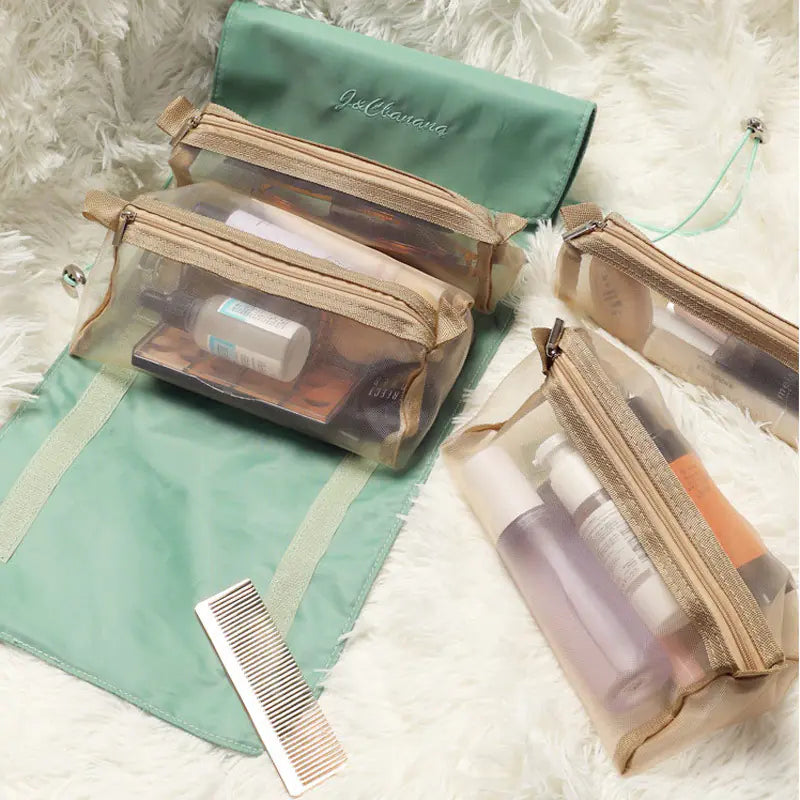 Travel Cosmetic Bag for Makeup and Toiletries Organizer