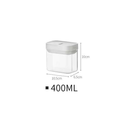 Stackable Plastic Food Storage Containers for Kitchen
