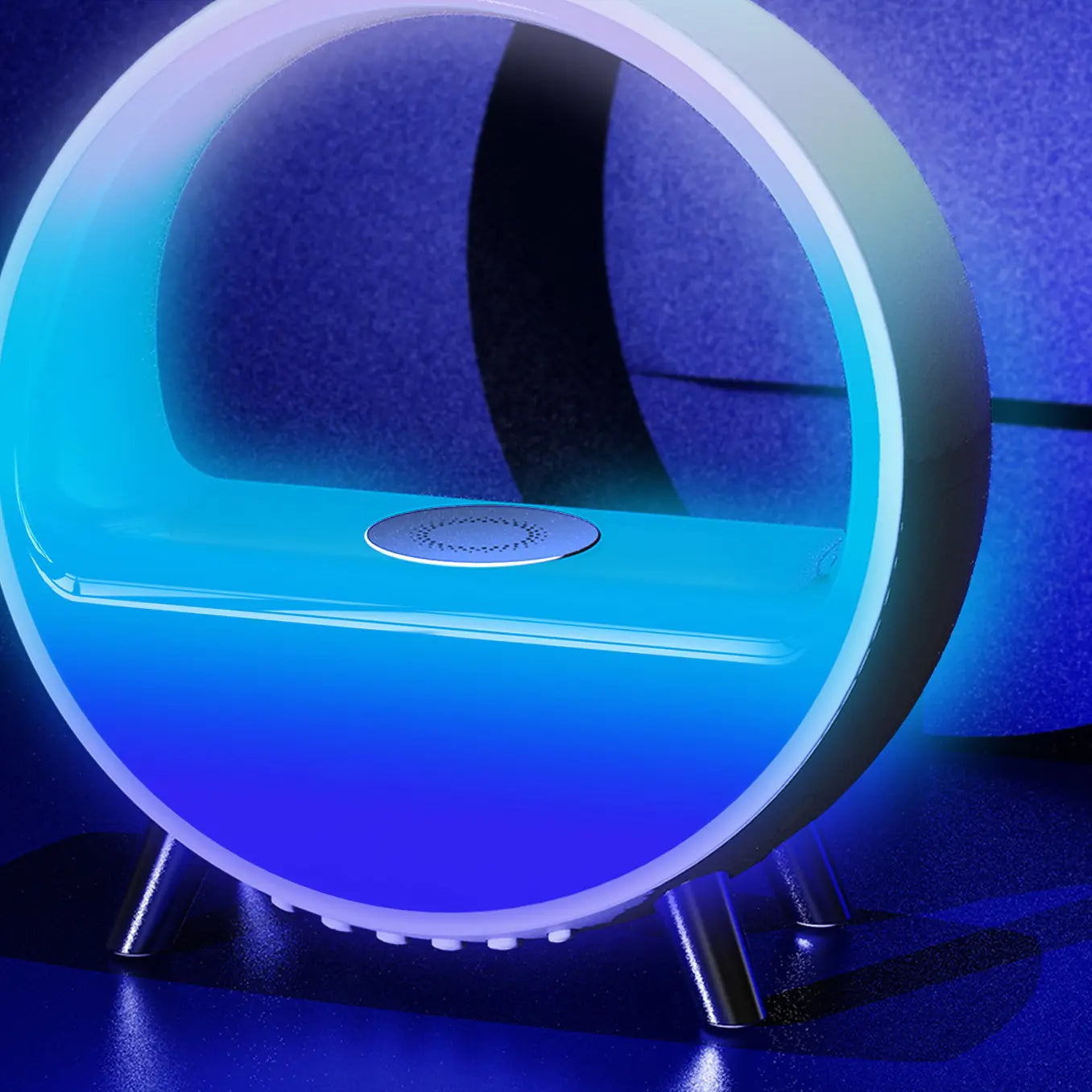 Wireless Charging Wake-Up Light Alarm Clock with Bluetooth Speaker